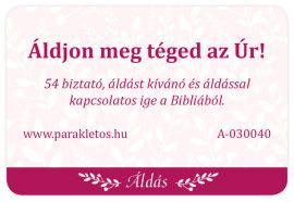 Áldjon meg téged az Úr! -kártyacsomag