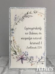 Fa tábla - Gyönyörködj az Úrban