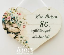 Fa tábla 80. születésnapra
