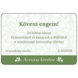 Kövess engem! – Krisztus követése , Kártyacsomag