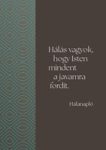 Hálanapló - Isten mindent a javamra fordít (barna-kék)