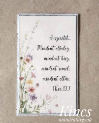 Igés tàbla - virágos - A szeretet