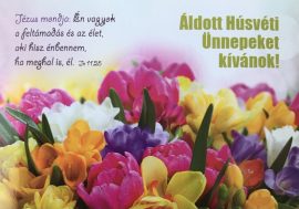 Húsvéti képeslap - virágok