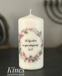 Igés gyertya - karácsonyi 