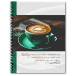 Jegyzetfüzet - spirálos - kávés