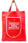 Bevásárló táska -Szeretet, öröm, békesség (piros)