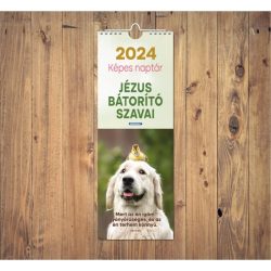 Képeslapnaptár 2024  – Jézus bátorító szavai (állatos - hosszúkás)