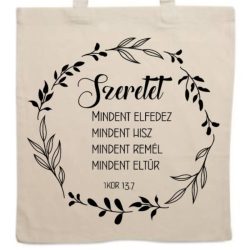Vászontáska-Szeretet Vászontáska-Szeretet