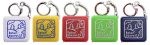 Mérőszalagos kulcstartó - zöld