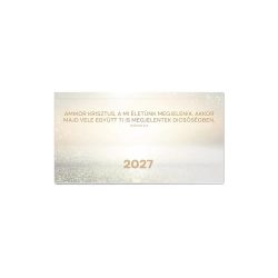 Zsebnaptár 2027  – aranyos (Amikor Krisztus, a mi életünk megjelenik..)