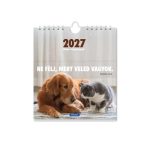   Képeslapnaptár 2027  – Ne félj, mert veled vagyok (állatos - négyzetes)