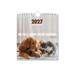 Képeslapnaptár 2027  – Ne félj, mert veled vagyok (állatos - négyzetes)