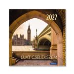 Négyzetes, tűzött falinaptár 2027  – Újat cselekszem 