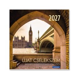 Négyzetes, tűzött falinaptár 2027  – Újat cselekszem 